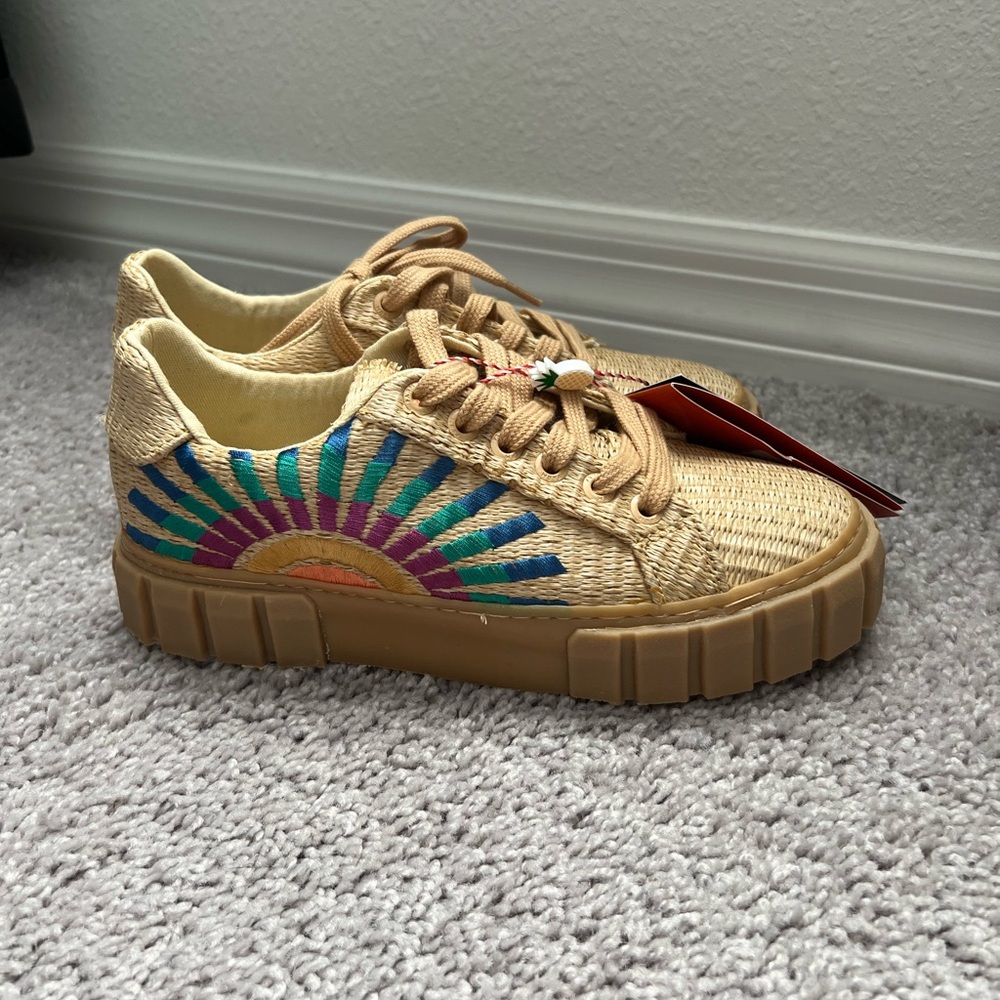 NWT Farm Rio Colorful Woven Women's Sneakers 6 - Picture 4 of 9